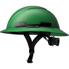 WaveCel T2+ MAX Full Brim Hard Hat with Chin Strap - Green