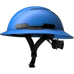 WaveCel T2+ MAX Full Brim Hard Hat with Chin Strap - Blue