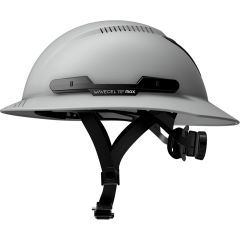 WaveCel T2+ MAX Full Brim Hard Hat with Chin Strap - Gray