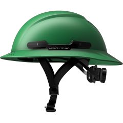 WaveCel T2+ PRO Full Brim Hard Hat with Chin Strap - Green