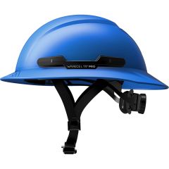 WaveCel T2+ PRO Full Brim Hard Hat with Chin Strap - Blue