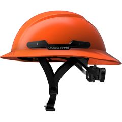 WaveCel T2+ PRO Full Brim Hard Hat with Chin Strap - Hi-Viz Orange