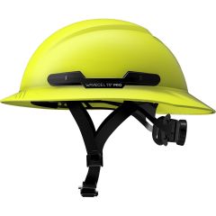 WaveCel T2+ PRO Full Brim Hard Hat with Chin Strap - Hi-Viz Yellow