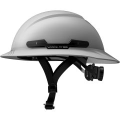 WaveCel T2+ PRO Full Brim Hard Hat with Chin Strap - Gray