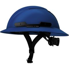 WaveCel T2+ MAX Full Brim Hard Hat with Chin Strap - Royal Blue