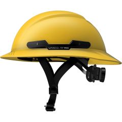WaveCel T2+ PRO Full Brim Hard Hat with Chin Strap - Yellow