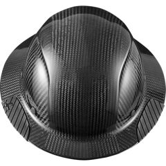 Lift DAX Carbon Fiber Full Brim Hard Hat - Gloss Black