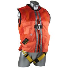 Guardian Orange Mesh Construction Tux Positioning Harness - X-Large