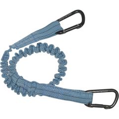 Falltech 36" - 50" Elastic Tool Tether with Carabiners (15lb Rated)