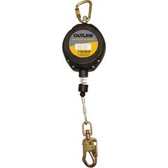 French Creek Outlaw 30' Galvanized Cable Self Retracting Lifeline (Swivel Steel Snap Hook)