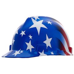 MSA V-Gard Cap Style Hard Hat - American Stars and Stripes