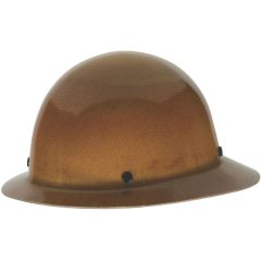 MSA SkullGard Full Brim Hard Hat with Ratchet Suspension - Tan
