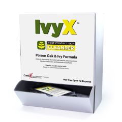 IvyX Poison Oak & Ivy Post-Contact Cleanser Towelettes 50 Count Box