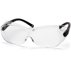 Pyramex OTS XL Clear Lens Over-the-Glass Safety Glasses, Anti-Fog Scratch Resistant