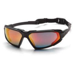 Pyramex Highlander Safety Glasses - Sky Red Lens, Anti-Fog Coating