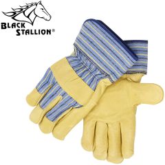 Black Stallion 5P Pigskin Palm Work Gloves - Large