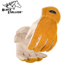 Black Stallion 97K Cowhide Drivers Gloves with Kevlar Stitching - Small