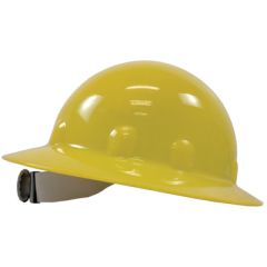 Fibre-Metal Full Brim Hard Hat with Ratchet Suspension - Yellow