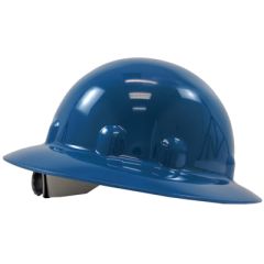 Fibre-Metal Full Brim Hard Hat with Ratchet Suspension - Blue