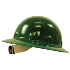 Fibre-Metal Full Brim Hard Hat with Ratchet Suspension - Green