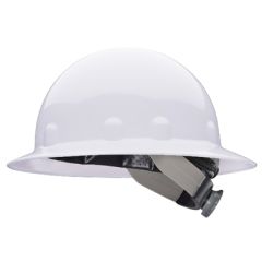 Fibre-Metal Full Brim Hard Hat with Swingstrap Suspension - White