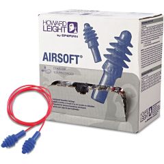 Howard Leight AirSoft NRR 27 Corded Earplugs - 100 Pair