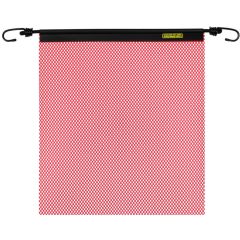 24" EZ Hook Red Mesh Warning Flag with Integrated Bungee Cord