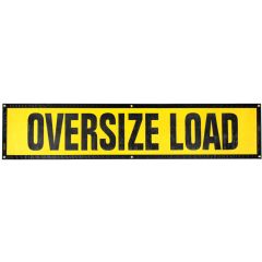 18" x 84" Mesh "Oversize Load" Sign with Grommets