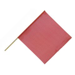 24" Red Mesh Safety Flag with 36" Dowel
