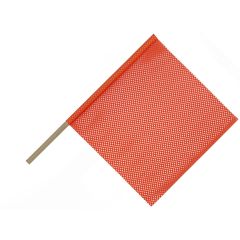 24" Orange Mesh Safety Flag with 36" Dowel