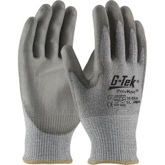 G-Tek Polykor Gloves with Polyurethane Coated Flat Grip - Large