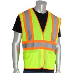 PIP® ANSI Class 2 Mesh Safety Vest - Hi-Viz Yellow - 4XL