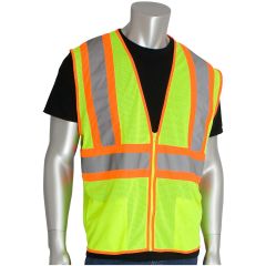PIP® ANSI Class 2 Mesh Safety Vest - Hi-Viz Yellow - Large