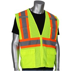 PIP® ANSI Class 2 Mesh Safety Vest - Hi-Viz Yellow - 2XL