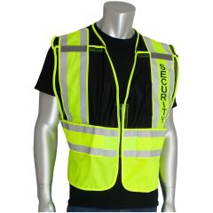 PIP® ANSI Class 2 Breakaway Mesh Public Safety Vest - SECURITY Logo - Black - 2XL/5XL