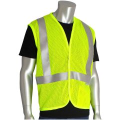 PIP® ANSI Class 2 AR/FR Mesh Safety Vest - Hi-Viz Yellow - Medium