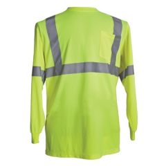 PIP® ANSI Class 3 Long Sleeve T-Shirt - Hi-Viz Lime 2XL