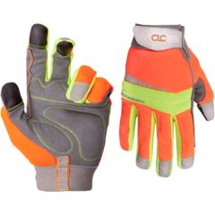 CLC Flexgrip Hi Vis Work Gloves - Medium