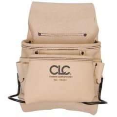 CLC Reversed Heavy Duty Leather Carpenter's Nail & Tool Bag (8-Pocket)