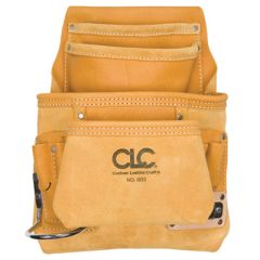 CLC Heavy Duty Leather Carpenter's Nail & Tool Bag (10-Pocket)