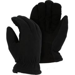 Majestic Winter Lined Deerskin Fleece Back Driver Gloves - Large