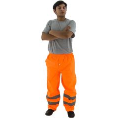 Majestic ANSI Class E High Visibility Waterproof Rain Pants - Hi-Viz Orange 6XL