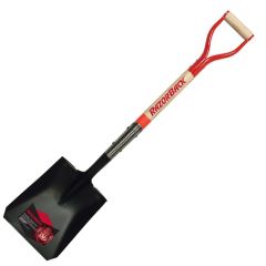 Razor-Back Square Point Shovel with 30" Wood D-Grip Handle