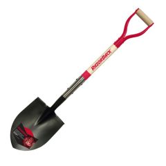 Razor-Back Round Point Shovel with 30" Wood D-Grip Handle