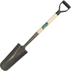 Union Tools 14" Drain Spade with 27" Wood D-Grip Handle