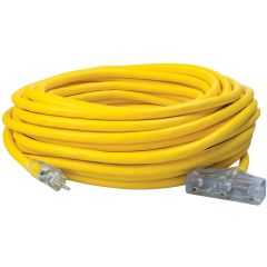 Southwire 50' 10/3 Polar/Solar SJEOW Outdoor Trisource Triple Tap Extension Cord (Lighted Ends)