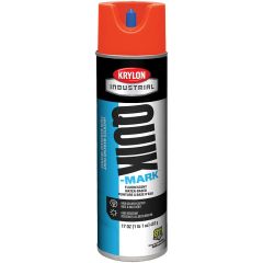 Krylon Quik-Mark™ Inverted Marking Paint - Fluoro Safety Red (Water-Based) (17 oz) Case/12