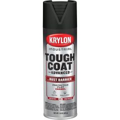 Krylon Tough Coat Advanced Spray Paint - Black (15 oz) Case/6