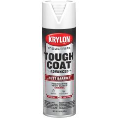 Krylon Tough Coat Advanced Spray Paint - White (15 oz) Case/6