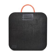 SafetyTech® Medium Duty Black Outrigger Pad - 18"X18" (1” Thick)